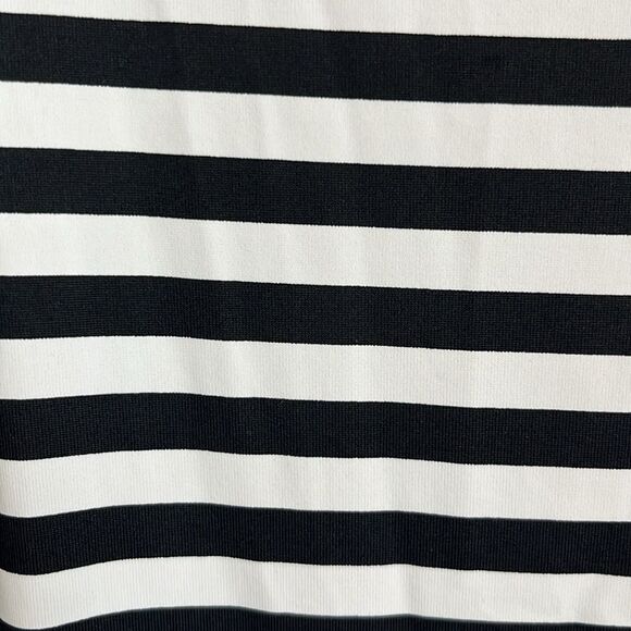 Talbots Women's Black and White Striped Top Nylon Spandex - Picture 2 of 7